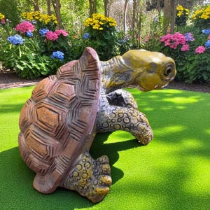 3Dタートルハンギングオーナメント - 手作りのかわいい漫画タートルポットデコレーション＆模造タートルホームデコレーションアクセサリー