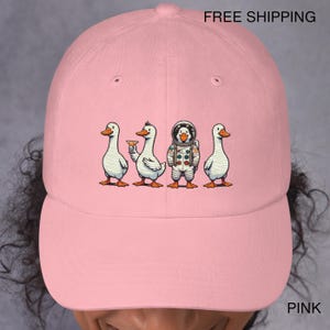 Embroidered Silly Goose Cap Silly Goose On The Loose Baseball Dad Hat, Embroidered Animals Hats, Astronaut Goose Funny Goose Gang Hat Gifts