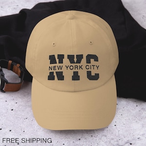 Embroidered NY Baseball Cap, New York Dad Hat, East Coast Streetwear Hat, Vintage Style Vibes Hat, Athletic Sport Team Hat Cool Gift For Him