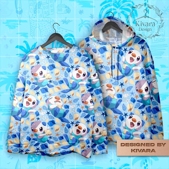 OshawottHoodie Sweatshirt Video Gamer Gift Kawaii Japanese Manga Clothing for Women and Men