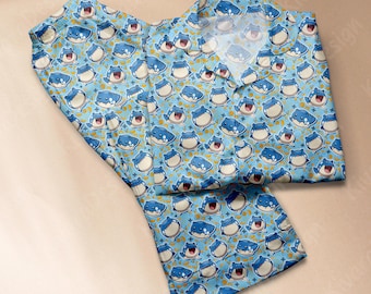 Kuschelige Pyjamas Niedliches Pyjama Set Anime Pyjamas Comfort für Erwachsene Fans