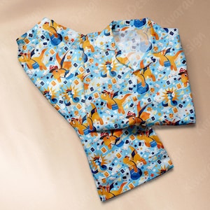 Dragonitee Pajamas Cute Pajamas Set Matching Cute Pajamas Comfort for Adult Fans