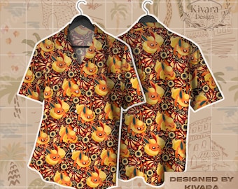 Camisa hawaiana Flareony Evolution, linda camisa, pantalones cortos, regalo de videojuego