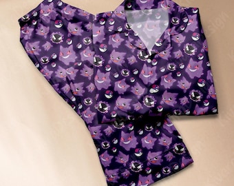 Shadow King Cute Pajamas Set Ghost Type Pajamas Cute Pajamas Comfort for Adult Fans
