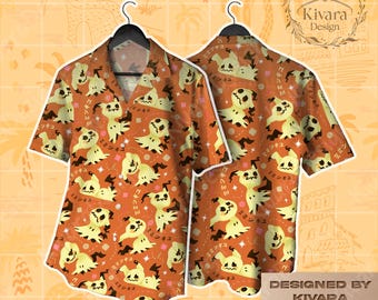 Mimi Hawaiian Shirt - Anime Video Game Summer Shirt - Spooky Halloween Party Beach Apparel - Unique Halloween Gifts