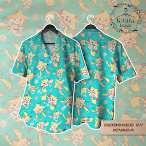Jirachi Cute Hawaiian Shirt Short Cute Shirt Game Gift