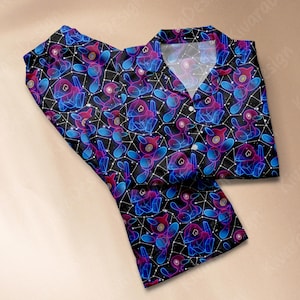 Prygon Mystic Pyjama Set - Anime Cute Loungewear - Bequemes Videospiel - Nachtwäsche für Fans