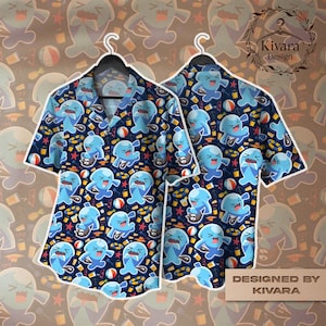 Wobbuffet Hawaiian Shirt Summer Shirt Cute Shirt Shorts Video Game Gift