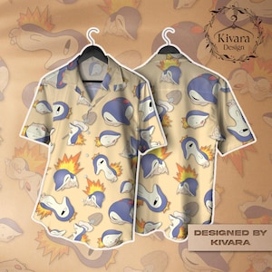 Cyndaquil Hawaiian Shirt Summer Shirt Cute Shirt Shorts Video Game Gift
