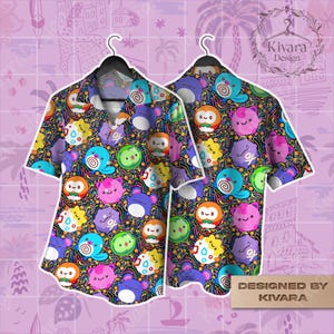 Chibi Cute Hawaiian Shirt Cute Shirt Shorts Video Game Gift