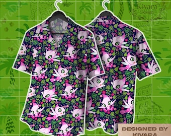 Glanzend beroemd Hawaïaans shirt - helderziend unisex zomerstrand Aloha-shirt - anime-manga leuk cadeau