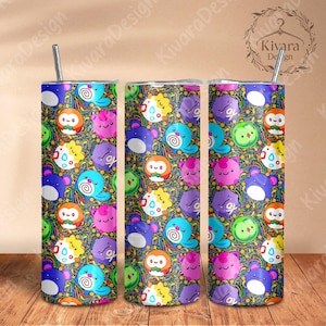 Chibi Manga Tumbler Video Game Inspired, Double Walled Insulated, Travel Mug, Gift for Anime Fans