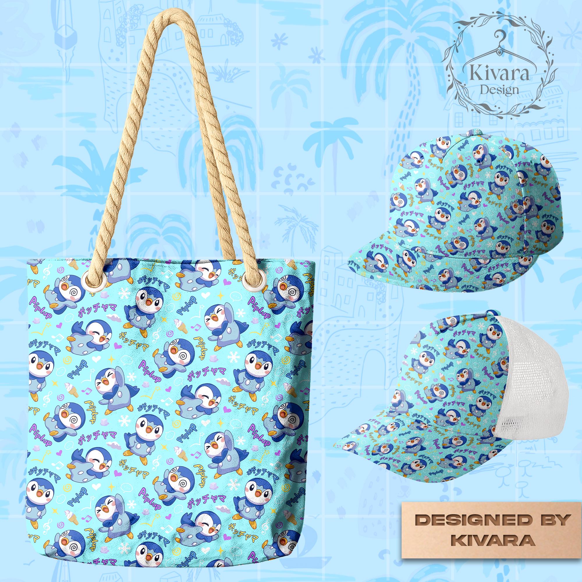 Piplup Summer Collection – Tote Bag, Snapback & Tennis Cap