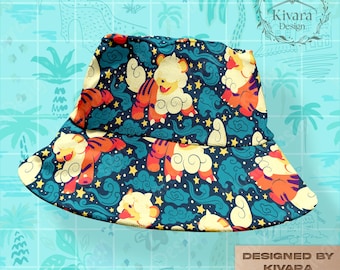 Hisuian Growlithe Bucket Hat - Fire Dog Anime Video Game - Comfortable Summer Accessory