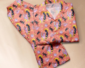Espeonny Umbreon Pyjamas Set, Manga Anime Style Loungewear, Erwachsener Fan Komfort