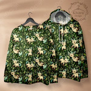 Leafeony Hoodie Sweatshirt Cute Shirt Nature’s Warm Embrace Video Game Gifts