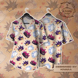 Snom with Friend Cute Hawaiian Shirt Shorts Video Game Gift
