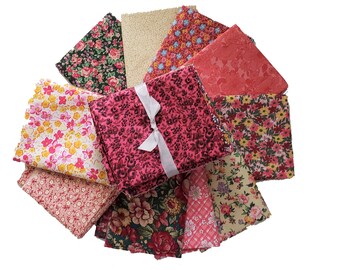 33pc Precut Fabric Quilting Robert Kaufman FQ-1457-33 Fat Quarter Bundle Betty/'s Luncheonette Violet Craft