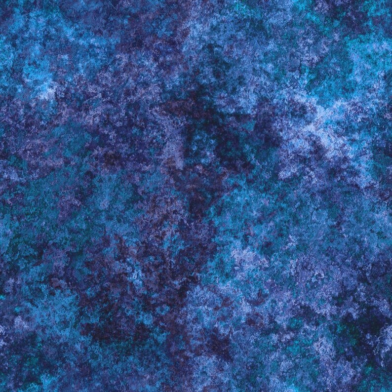 45 EARTH JEWELS, Dark Blue Quilt Fabric 100 Cotton by the Yard Etsy