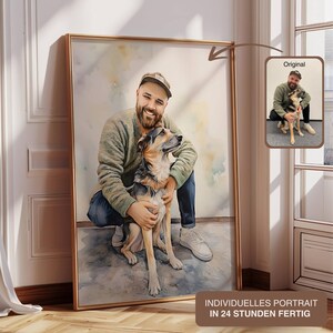 Personalized pet portraits with pet photo | Digital dog portraits cat portraits | Custom pet art and drawing