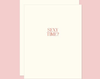 Carte typographique Sexy Time - Anniversaire, Saint-Valentin