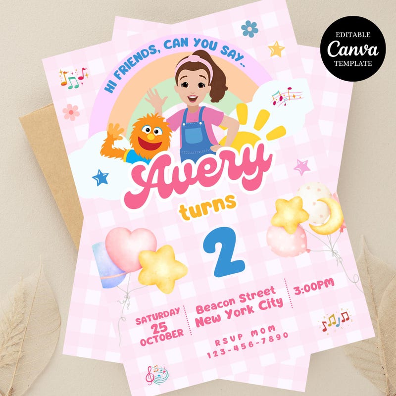 Ms Rachel Toddler Party Etsy