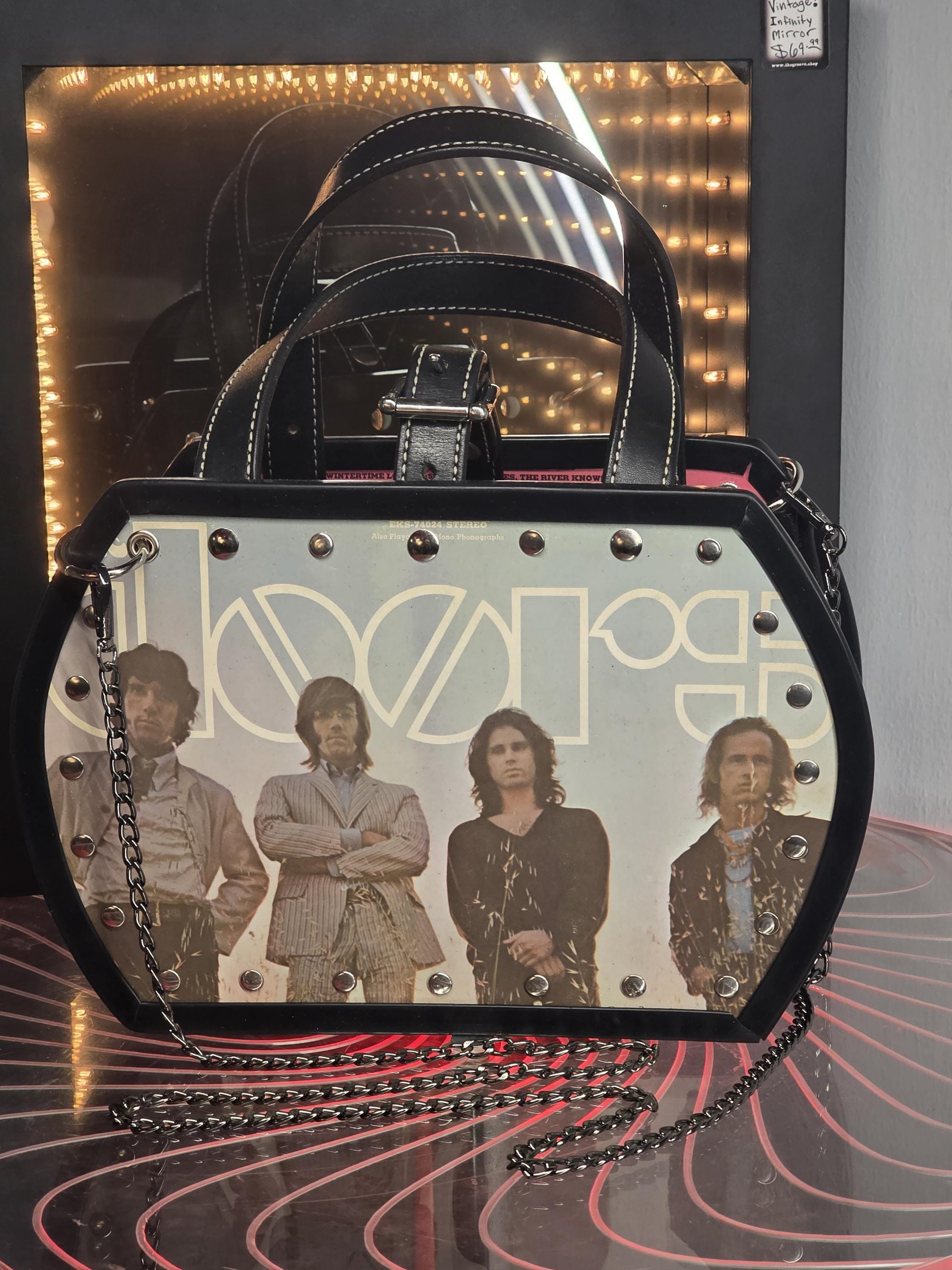Hand Crafted Vinyl Record Purse: the Doors 