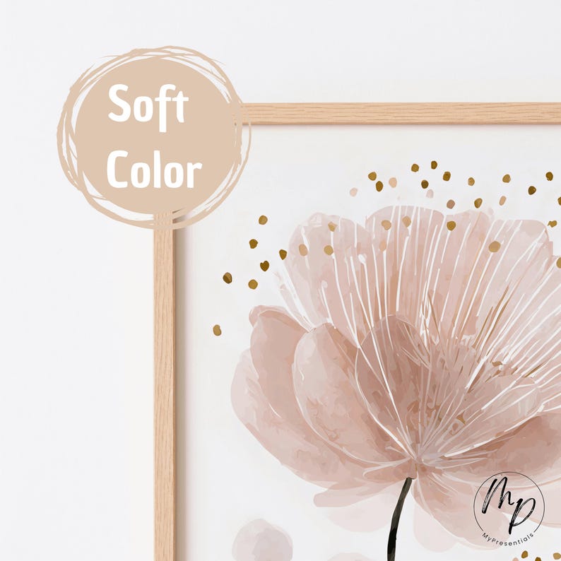 Set of 3 personalized name posters - Floral Hearts Boho Pictures for a Girl's Room - Pink Butterfly Wall Decor for a Children's Room image 9