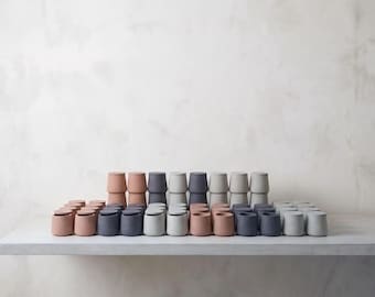Wholesale 8oz Concrete Candle Jars with Lids | Bulk Empty Vessels for Candle Making & Storage