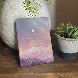 To the stars who listen Personalised Kindle Paperwhite 12th Gen Case with clear back, Paperwhite 6.8&quot; 2021 Kobo Case For Book Lovers Gifts