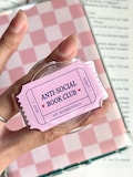 Anti Social Book Club Kindle Grip | Kindle Accessories | Phone Holder | Phone Grip With Magnetic | Personalized Bookish Gifts For Reader