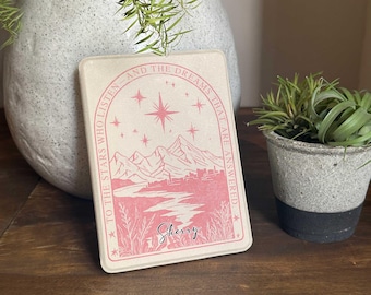 Den Sternen, die zuhören, personalisierte Kindle Paperwhite 12th Gen Hülle mit klarem Rücken, Paperwhite 6,8 "2021 Kobo Hülle für Buchliebhaber Geschenke