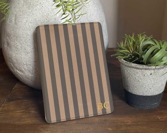 Retro Stripe Kindle Case, Kindle 11th 2024 Case, Kindle Colorsoft 7" Cover, Paperwhite 6.8" Case, Kobo Case, Personalized Initial Case Gifts
