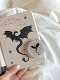 Black Dragon Grip | Kindle Grip | Kindle Holder | Bookish Accessories | Phone Holder | Magnetic Phone Case Grip | Aesthetic Gifts For Reader