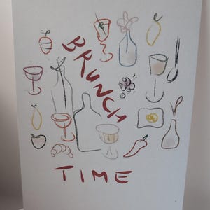 Karte/Postkarte 'BRUNCH TIME'