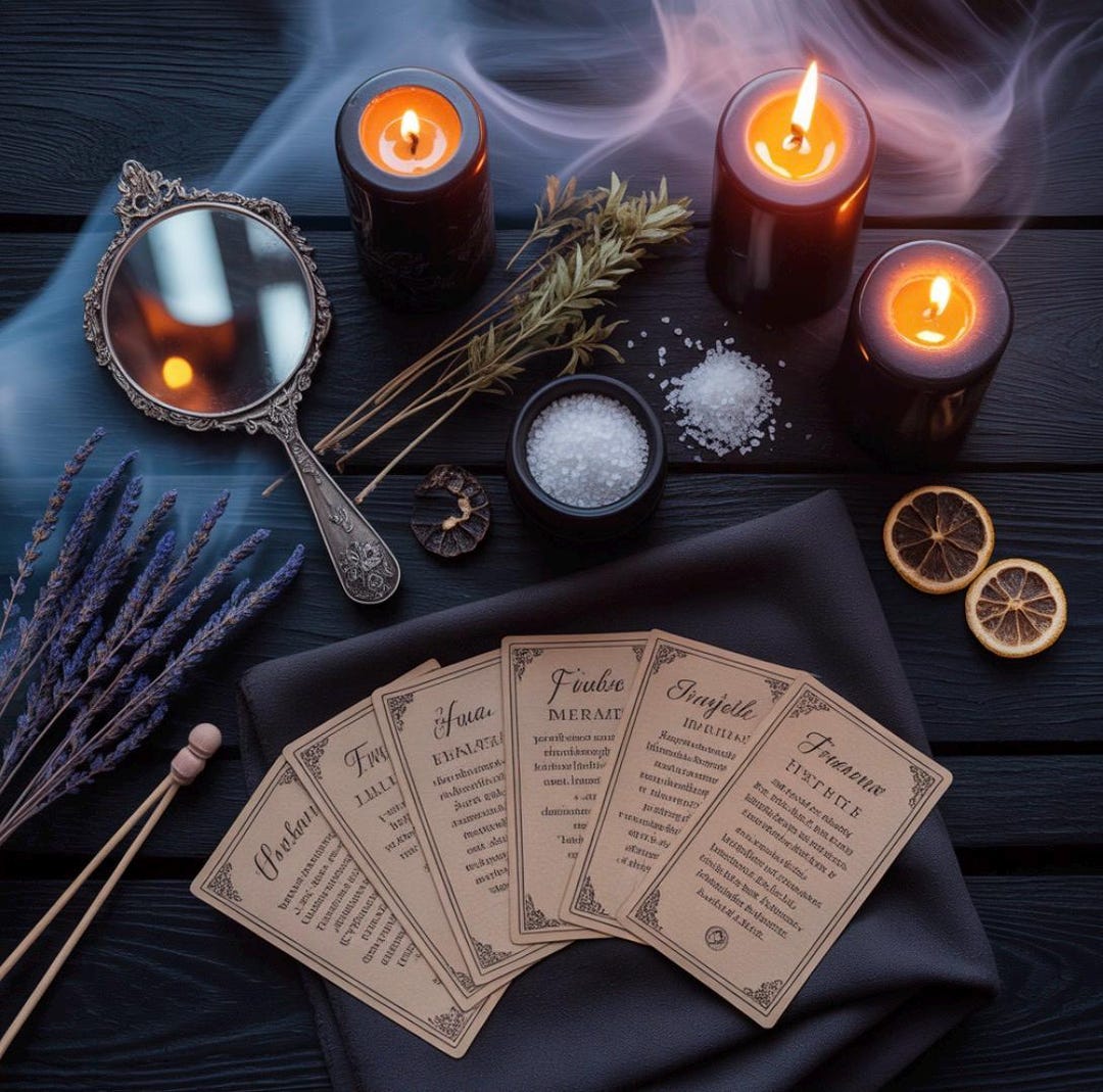 Friday the 13th Spell Cards | Witchcraft Rituals (digital Download) - Etsy