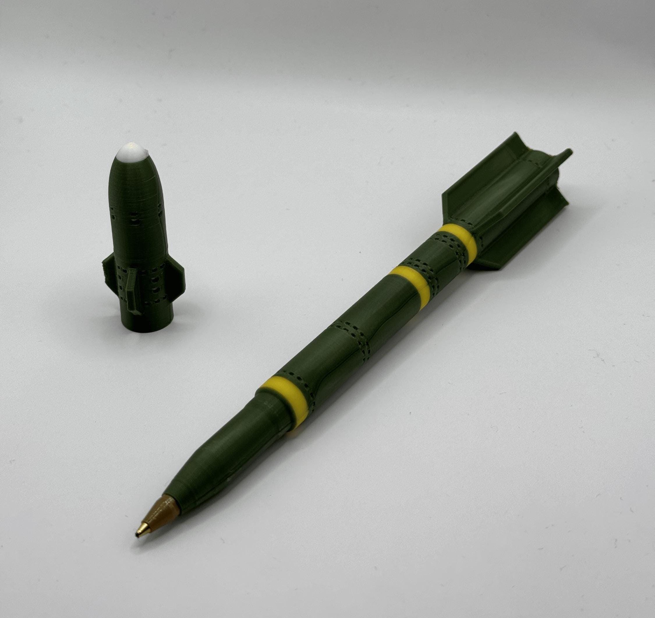核ミサイルペン - ロケット型筆記具 | 面白いミリタリーギフト | 子供