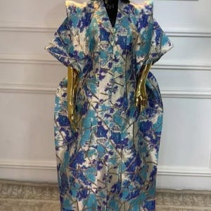 African Dress Damask Boubou | Danshiki | Kaftan | Jalabiya | Rich Aunty | Nigerian Dress| Party Dress | Boubou| African Dress | Rich Madam