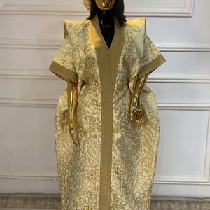 Afrikaanse jurk damast boubou | Danshiki | Kaftan | Jalabiya | Rijke tante | Nigeriaanse jurk| Feestjurk | Boubou| Afrikaanse jurk | Rijke mevrouw