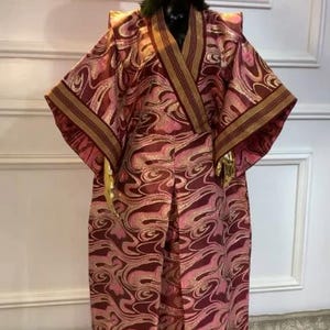 African Dress Damask Boubou | Danshiki | Kaftan | Jalabiya | Rich Aunty | Nigerian Dress| Party Dress | Boubou| African Dress | Rich Madam