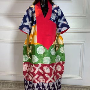 Multicoloured African Boubou | Danshiki | Kaftan | Jalabiya | Rich Aunty | Nigerian Dress| Party Dress | Boubou| African Dress | Rich Madam