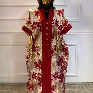 African Dress Damask Boubou | Danshiki | Kaftan | Jalabiya | Rich Aunty | Nigerian Dress| Party Dress | Boubou| African Dress | Rich Madam