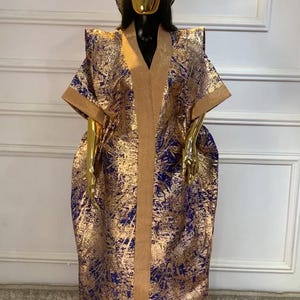 Afrikaanse jurk damast boubou | Danshiki | Kaftan | Jalabiya | Rijke tante | Nigeriaanse jurk| Feestjurk | Boubou| Afrikaanse jurk | Rijke mevrouw
