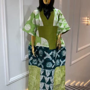 Multicoloured African Boubou | Danshiki | Kaftan | Jalabiya | Rich Aunty | Nigerian Dress| Party Dress | Boubou| African Dress | Rich Madam
