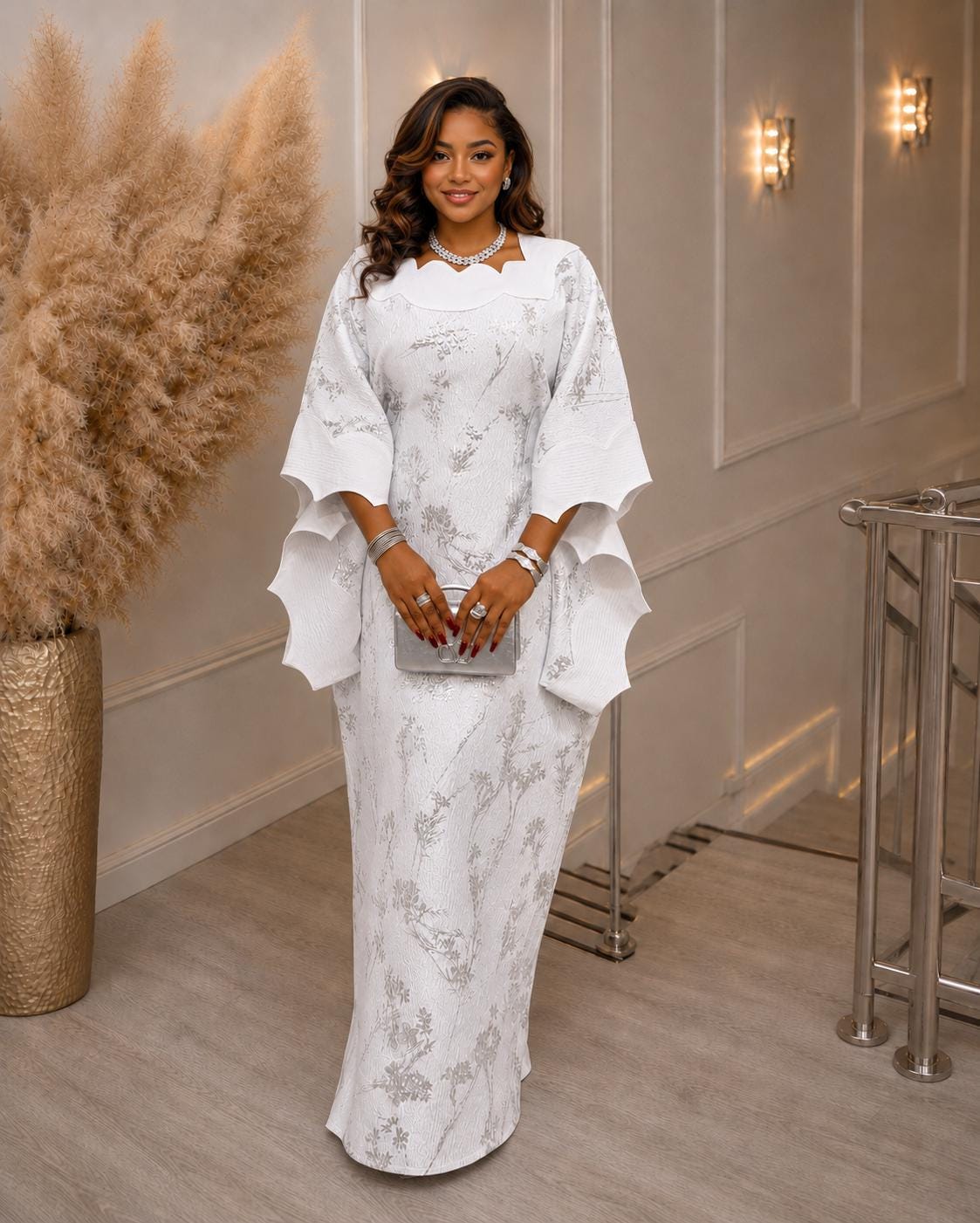 nigerian guest wedding dresses African Dress for women/Nigerian Wedding Dress/George fabric Dress crafted from cotton lace with sequins and rhinestones for premium African clothing for women 2025 African Short Dress Bride