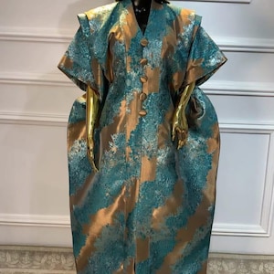 African Dress Damask Boubou | Danshiki | Kaftan | Jalabiya | Rich Aunty | Nigerian Dress| Party Dress | Boubou| African Dress | Rich Madam
