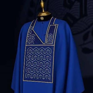 Malik- AGBADA, AGBADA for men, African AGBADA, African wedding suit, African men's clothing, Groomsmen suit, Groom's suit