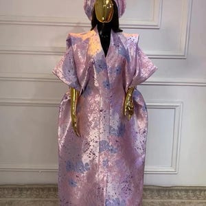 Afrikaanse jurk damast boubou | Danshiki | Kaftan | Jalabiya | Rijke tante | Nigeriaanse jurk| Feestjurk | Boubou| Afrikaanse jurk | Rijke mevrouw