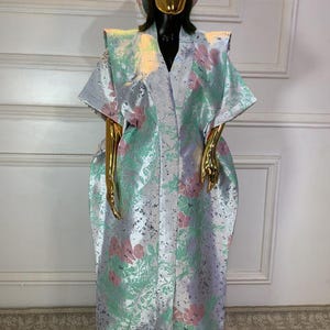 African Dress Damask Boubou | Danshiki | Kaftan | Jalabiya | Rich Aunty | Nigerian Dress| Party Dress | Boubou| African Dress | Rich Madam