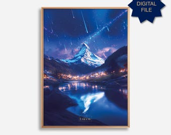 Poster Velaris Digital Print, The city of Starlight, Night Court, ACOTAR, Rhysand, inspired by Sarah J Maas
